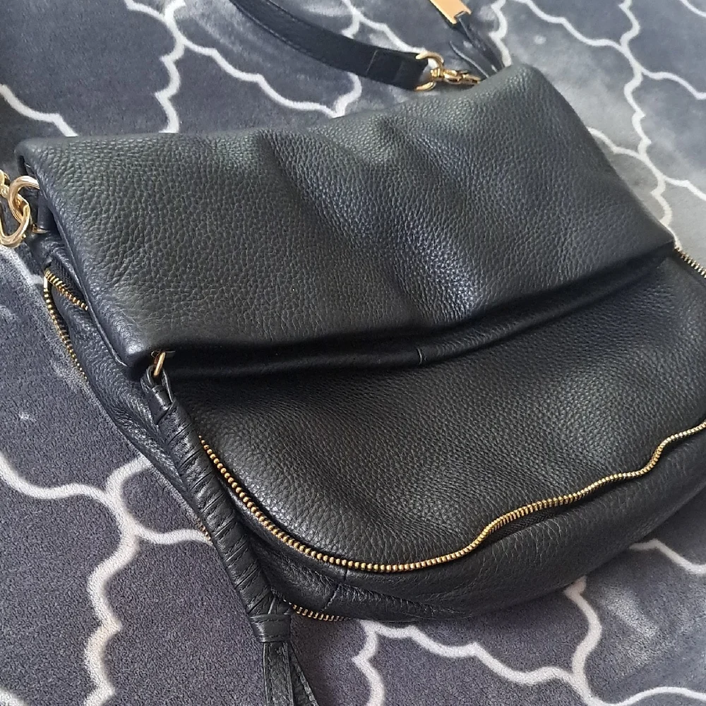 Vince Camuto Black Leather Crossbody Bag - Picture 3 of 15